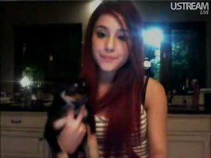 Ariana Grande shout-outs from Ustream - June 4, 2010