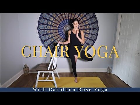 30 Minute Chair Yoga | Intermediate Chair Yoga | Carolann Rose Yoga