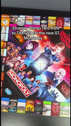 The first Stranger Things Monopoly ❤️ #strangerthings #monopoly