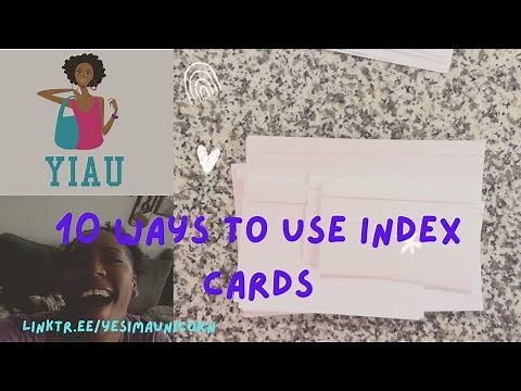 10 Amazingly Functional Ways to Use Index Cards