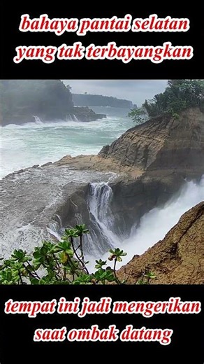 high waves at java south sea