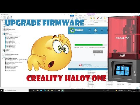 How to Upgrade/Downgrade Firmware Creality Halot One via USB Cable