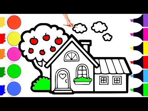 🏠How to Draw a Perfect House | Satisfying Coloring | Easy Step by Step Tutorial