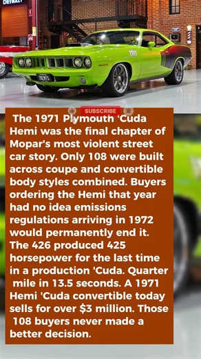 The Last Year Plymouth Built a Truly Savage 'Cuda — and Nobody Knew It Was Over