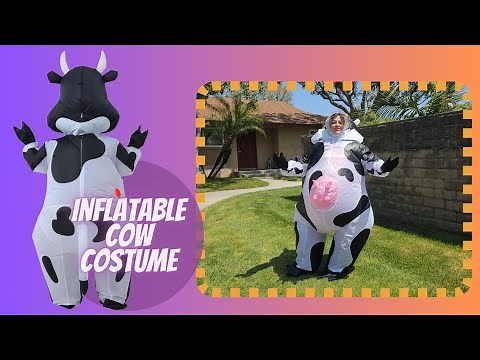 Inflatable Cow Costume for Adults