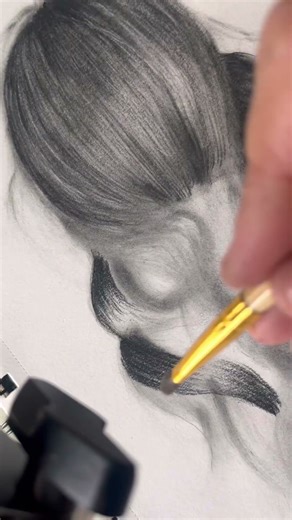 How I Draw Realistic Hair ✏️ | Charcoal Tutorial