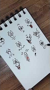 “20 Funny Cartoon Faces Drawing😜#drawing #cartoondrawing #funnyfaces#shorts #youtubeshorts #trending
