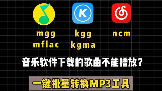 教大家如何将平台下载的音乐转换成mp3格式