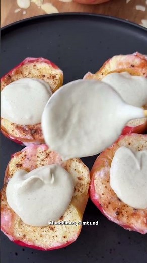 Bratapfel ganz easy im Airfryer gemacht 😍✨ So gehts #bratapfel #weihnachten #rezept