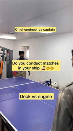 77K views · 727 reactions | Chief engineer  vs captain !! Do you conduct TT tournament in your ship ?? #reelsinstagram #ship #sea #sailor #kappalraja #merchantnavy | Kappal Raja | Facebook