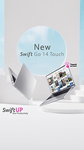 2.4K views · 9 comments | Swift Up your productivity with Swift Go 14 Touch. Laptop on-the-go dengan layar sentuh terbaru dari Acer. Siap-siap untuk Pre Order karena banyak keuntungan menarik yang bisa kamu dapatkan, seperti FREE TWS (True Wireless Stereo) JBL & FREE 1 year protection Acer Priority Care, hingga cicilan 0%! Tungguin besok ya! Periode Pre Order 20-26 Oktober 2023. #SwiftGo14Touch #AcerID | Acer Indonesia | Facebook