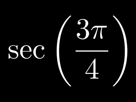 Compute sec(3pi/4)