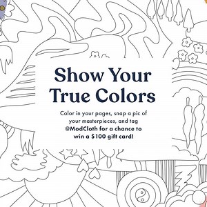 4.9K views · 23 reactions | Show your true colors and you could win big! Download these coloring pages inspired by the latest ModCloth prints, color in your pages, snap a pic of your masterpieces, and tag @ModCloth on Instagram. 5 random artists will each win a $100 gift card! Download the coloring pages here: https://bit.ly/3aFFpKq | ModCloth | Facebook