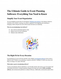 The Ultimate Guide to Event Planning Software_ Everything You Need to Know - SlideServe