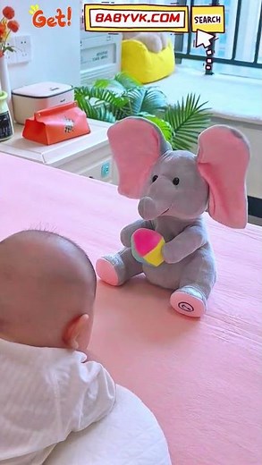 Interactive Dancing Elephant Toy: Sing, Dance & Play Hide-and-Seek! #BabyToys