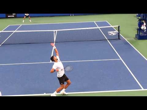 Novak Djokovic Brutal Serve + Forehand [Slow Motion]