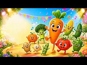Dancing Vegetables Song for Toddlers | Learn Vegetables with Funny Dance Moves with Mia & Udon