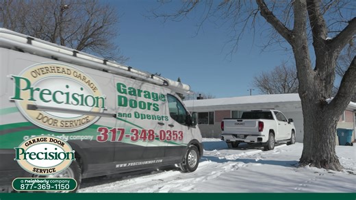 Here at Precision, rain, sleet, or snow, we’re good to go! We’ll never leave you stuck in the cold. | Precision Overhead Door Service of Indianapolis