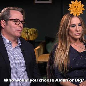 Tomorrow on #SundayMorning It is perhaps the most controversial question since which came first the chicken or the egg? Jane Pauley sits down with Sarah Jessica Parker and Matthew Broderick starring in Plaza Suite Broadway to find out - Aidan or Big? #SATC https://cbsn.ws/3buI8Xh | CBS Sunday Morning