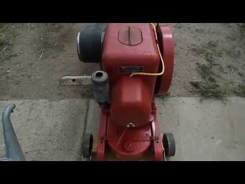 International Harvester LB engine and Montgomery Ward burr mill