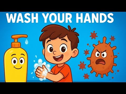 Why Kids Should Wash Their Hands | Fun Learning Cartoon