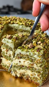 Pistachio Mascarpone Layer Cake Recipe Ingredients For the Cake Layers All-purpose flour Granulated sugar Unsalted butter or vegetable oil Eggs Milk or a mix of milk and yogurt Finely ground pistachios Baking powder Baking soda Salt Vanilla extract Optional: a small amount of green food coloring For the Mascarpone Cream Mascarpone cheese Powdered sugar Vanilla extract Heavy whipping cream (optional, for a lighter texture) Instructions 1. Prepare the Cake Preheat the oven to 350°F (180°C). Line a