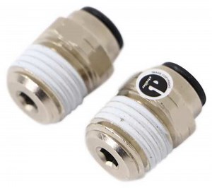 Replacement Stainless 1/4" Male Air Line Fitting for Firestone Ride-Rite Air Springs - Qty 2 Firesto