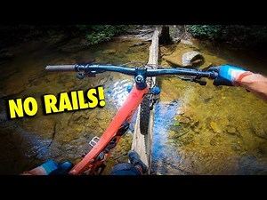 Even the bridge is Black Diamond on this trail!