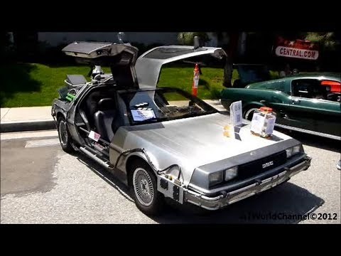 Real Back to the Future Car Delorean DMC 12 Detail, Time Machine and Engine Walkaround