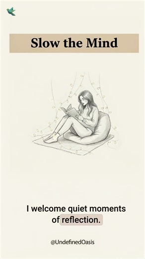 Slow Down & Let Peace In 🌙✨ | Cozy Night Affirmation Animation | “I slow down and let peace s