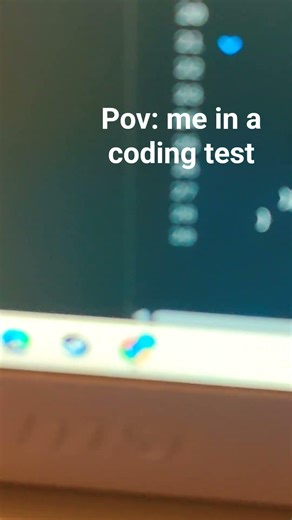 pov: me in a coding test