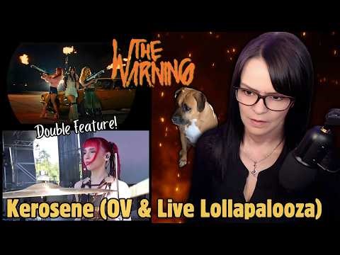 First Time Hearing The Warning - Kerosene (OV & Live Lollapalooza) | Double Feature! | REACTION