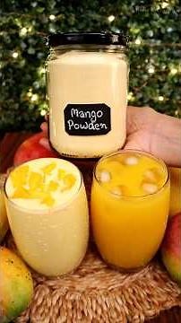 Mango powder instant summer drink mango shake #recipe #summerdrink #indiakatadka