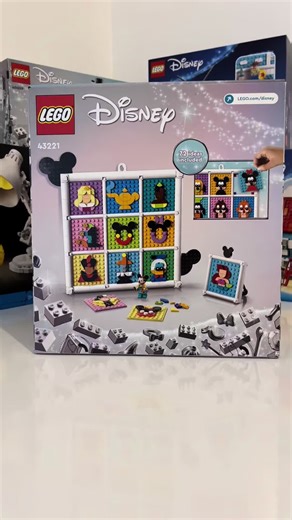 Lego Disney 100 years of Disney animation icons. Can’t wait to build this one will look so nice in my craft room 🥰#lego #disney #disney100 #mickymouse #collector