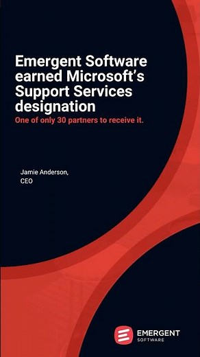 Emergent Software Named One of 30 Global Microsoft Support Services Partners