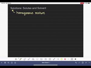 91: Solutions: Solute vs. solvent