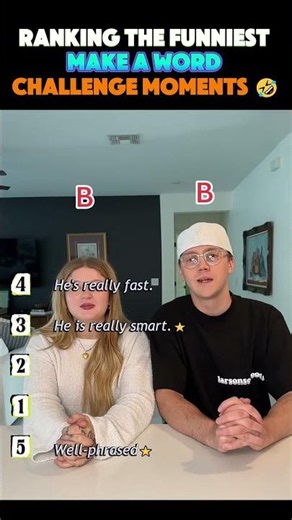 Ranking The Funniest Make A Word Challenge moments 🤣 #shorts #viral #makeaword #pov