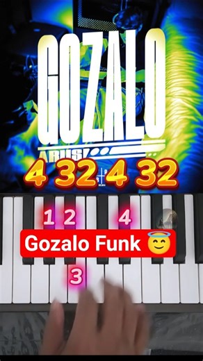 GOZALO (Slowed) Easy piano tutorial #gozalo #shorts #pianotutorial