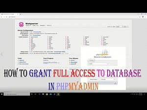 How to Add New Account With Full access to Database