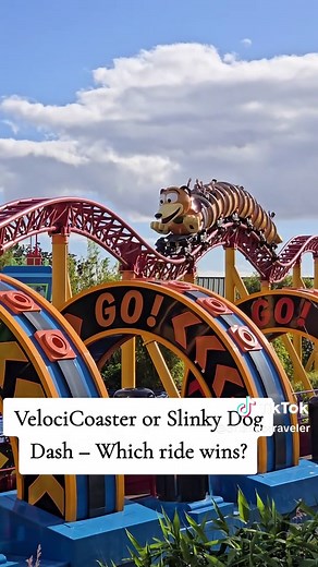 VelociCoaster vs. Slinky Dog Dash: Ultimate Ride Showdown! #disney #universalstudios #disneyworld #dog #velocicoaster #fun #universalorlando #ride #jurrasicpark #orlando #disneypark #universal #universalstudiosorlando #orlandotraveler #fyp @Universal Destinations
