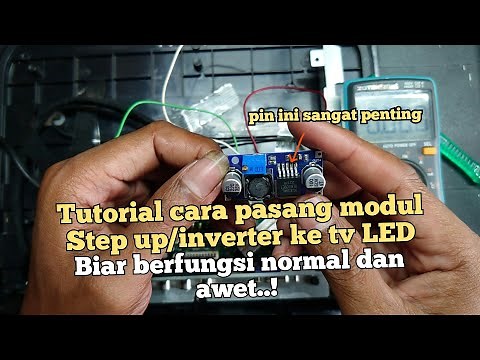 install a step up module on an LED TV for backlight