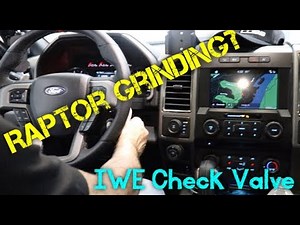 Replacing the IWE Check Valve on a Gen2 Raptor