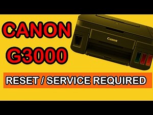 CANON G3000 RESET | how to fix 5b00