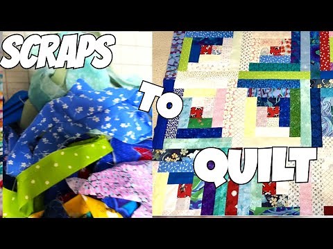 Scrappy Log Cabin - Easy Beginner Pattern