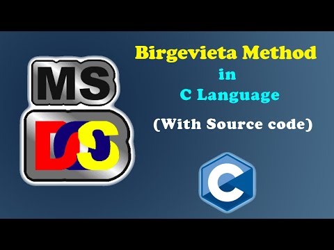 Birge vieta Method in C Language | Source Code
