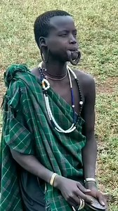 317K views · 58 reactions | A Mursi woman shows off her lip plate....