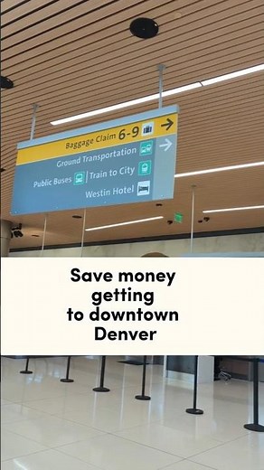 Save Money Taking the Denver Train from the Airport (Step by Step Guide) #shorts