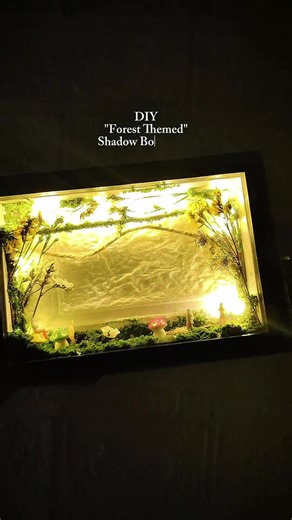 DIY Forest-Themed Shadow Frame Box for Valentine's Day