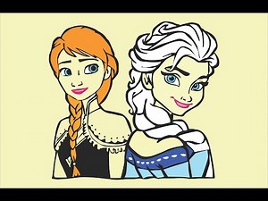 How to Draw Elsa & Anna Cute! ❄️