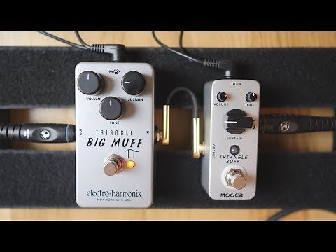 Electro Harmonix Triangle Big Muff Pi vs. Mooer Triangle Buff [No Talking!]